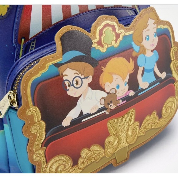 Disney Parks Peter Pan\'s Flight Loungefly Mini Backpack NWT Hard To Find